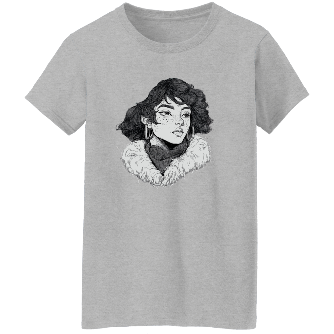 Effortless Elegance: Ladies' Premium Cotton T-Shirt