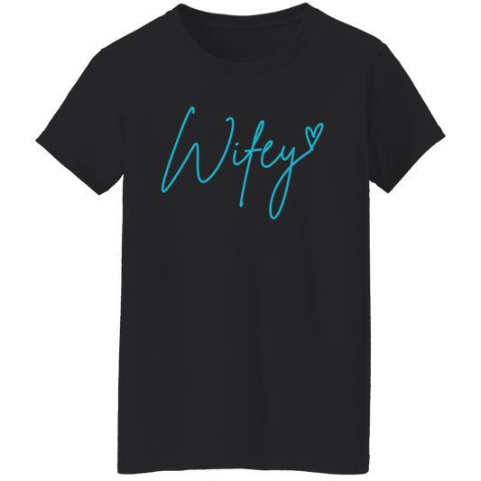 Wifey Graphic Print T-shirt, Casual Short Sleeve Crew Neck Top For Spring & Summer, Women's Clothing