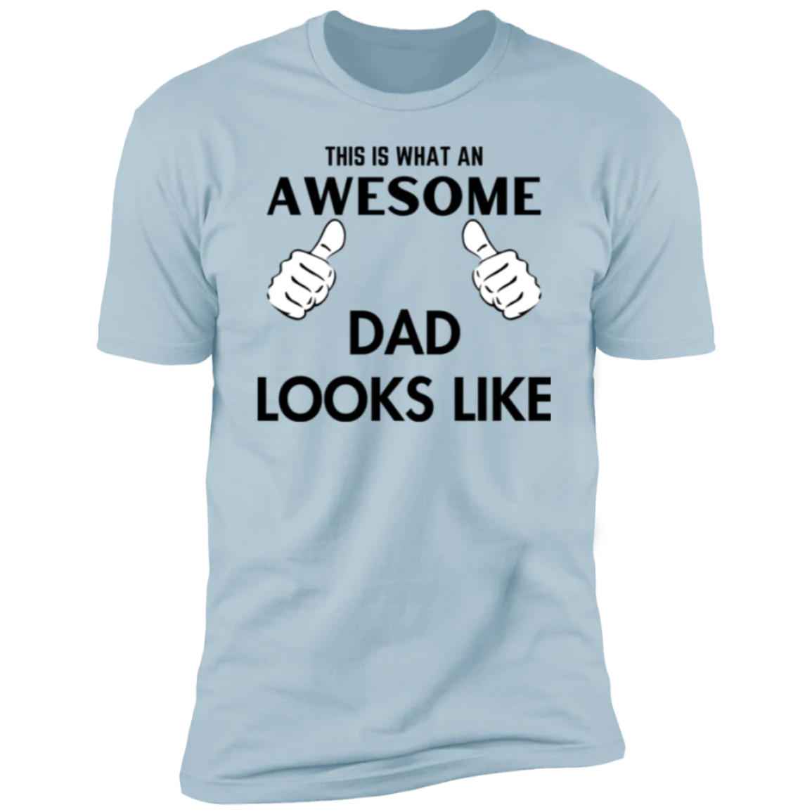 "AWESOME DAD", Men's Casual Slightly Stretch Crew Neck Graphic Tee, Male Clothes For Summer