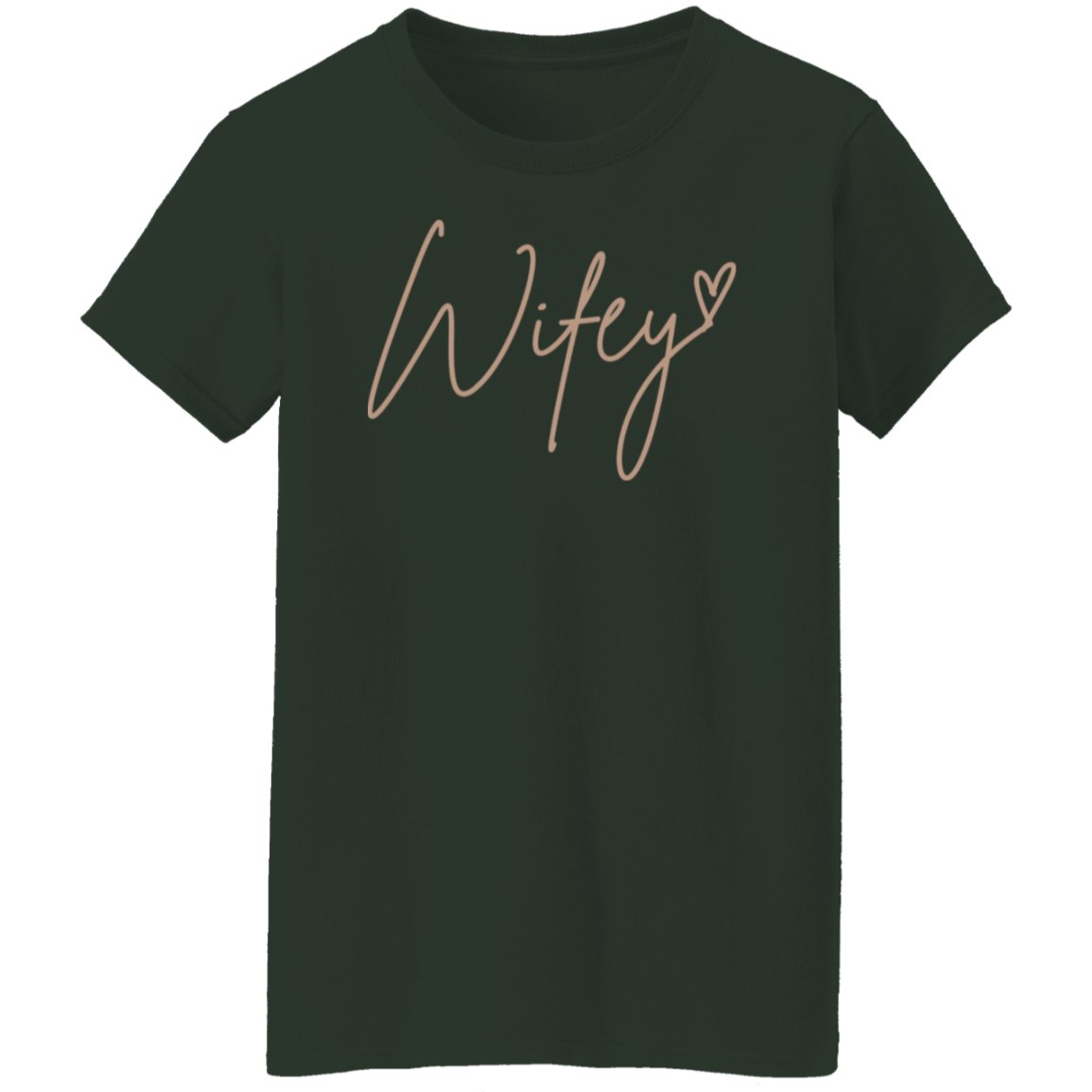 Wifey Print Crew Neck T-Shirt, Casual Short Sleeve T-Shirt For Spring & Summer, Women's Clothing