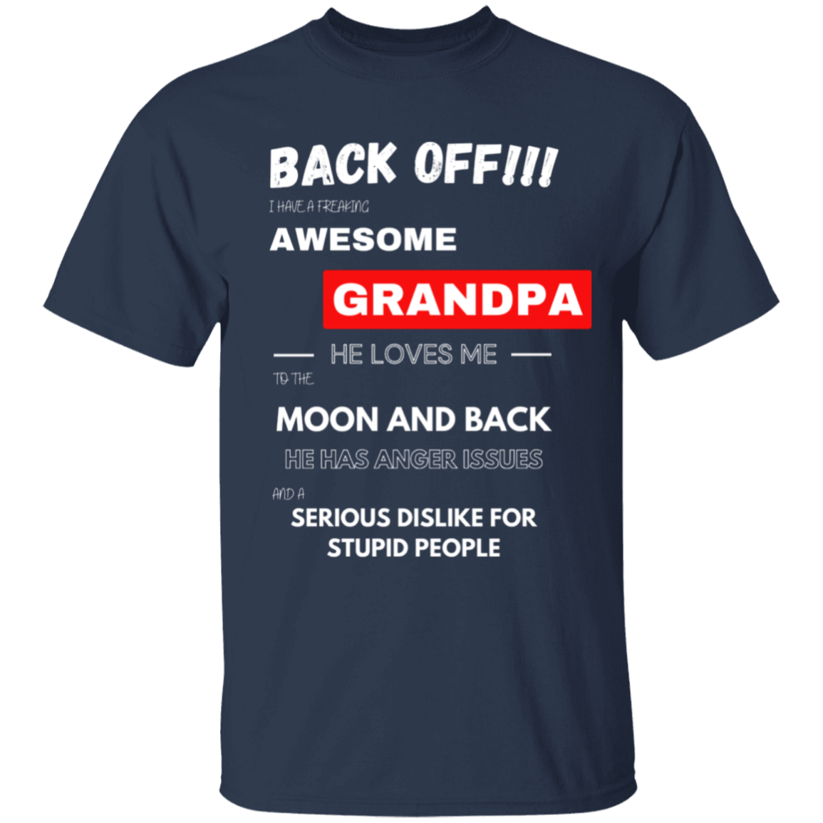 Awesome Grandpa Print Tee Tops, Boys Round Neck Casual Short Sleeve Comfortable Soft Premium T-shirt