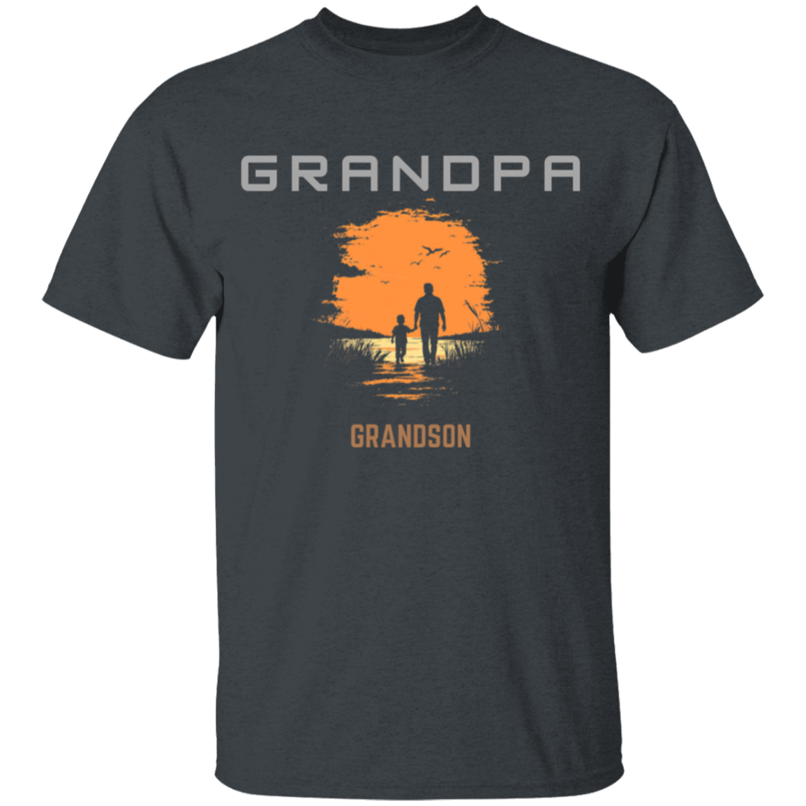 GRANDPA Print Tee Tops, Boys Round Neck Casual Short Sleeve Comfortable Soft Premium T-shirt