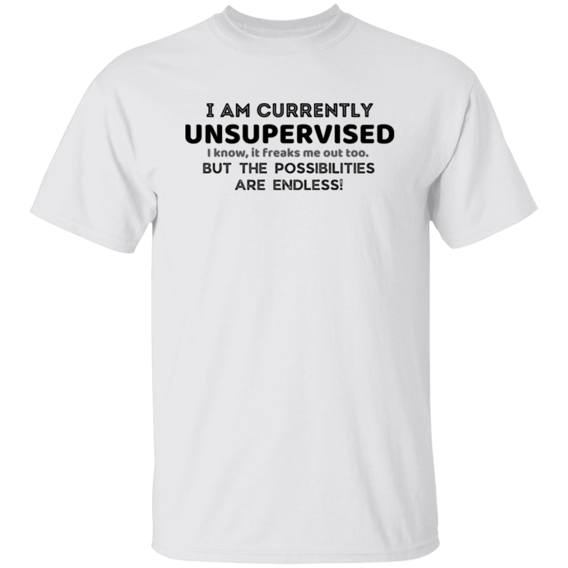 Men's "I AM CURRENTLY UNSUPERVISED" Letter Print T-shirt, Crew Neck And Short Sleeve Tee, Casual And Stylish Tops For Summer Casual And Street Wear