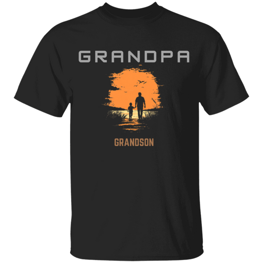 GRANDPA Print Tee Tops, Boys Round Neck Casual Short Sleeve Comfortable Soft Premium T-shirt